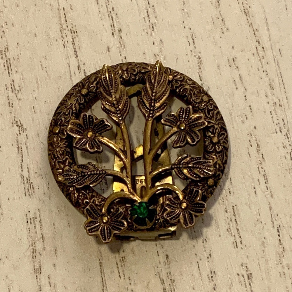 Floral Dress Clip Metal